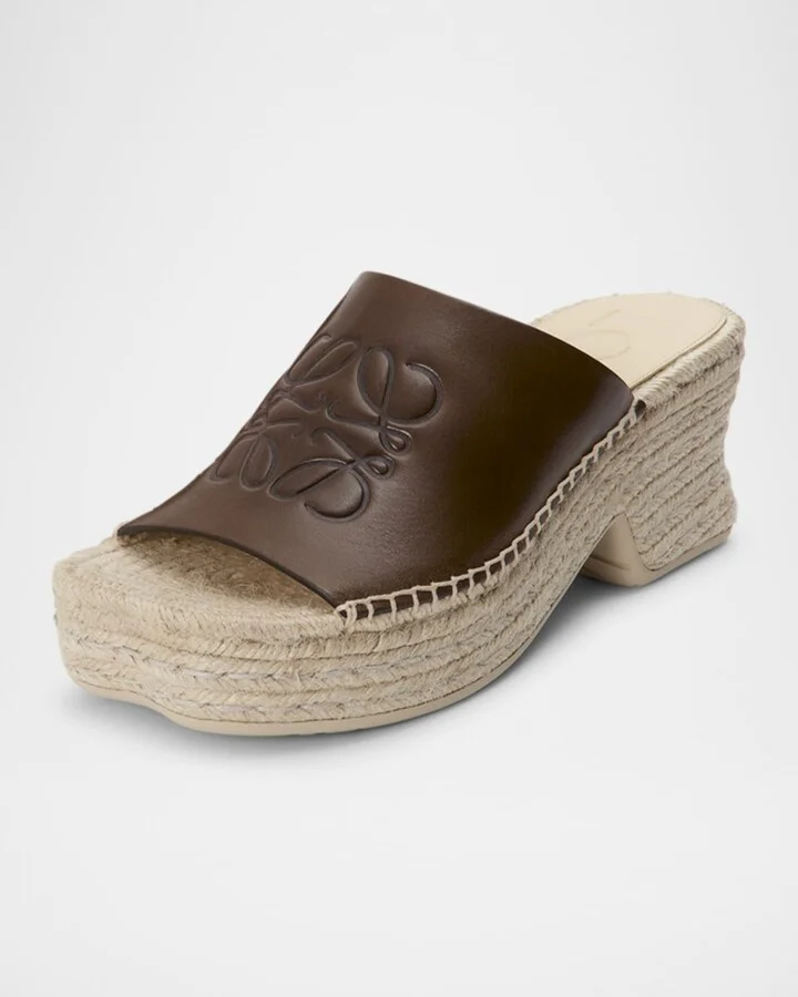 Petal Leather Espadrille Platform Sandals - Image 2