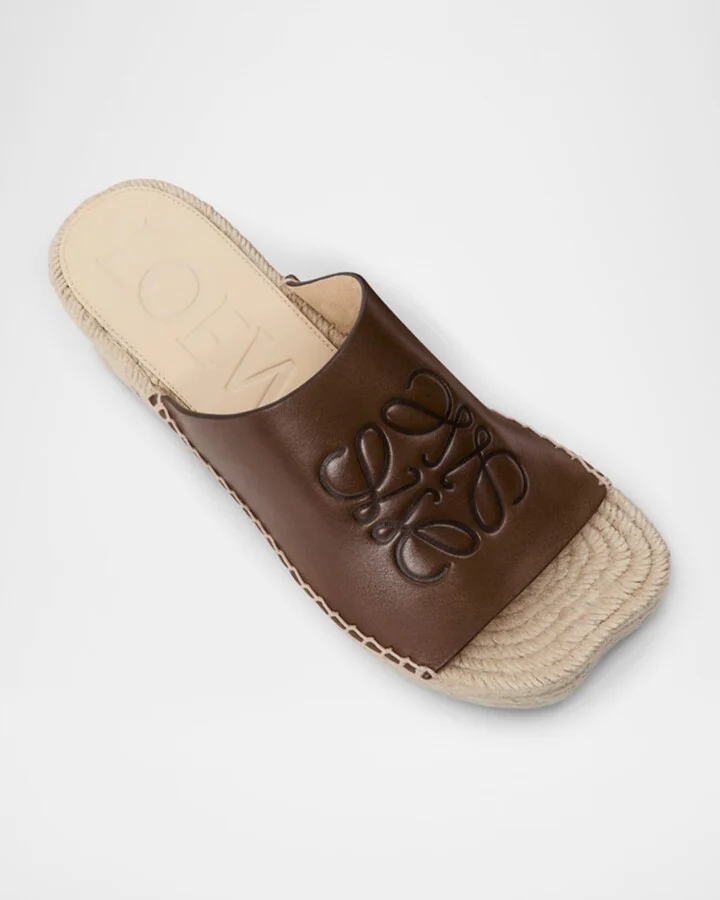 Petal Leather Espadrille Platform Sandals - Image 3