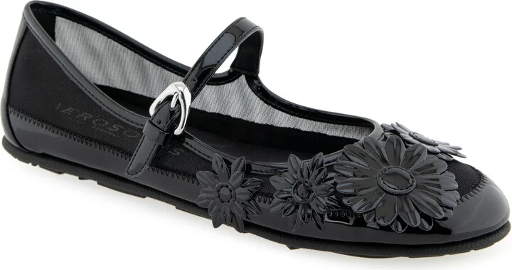 Petal Mary Jane Mesh Flat