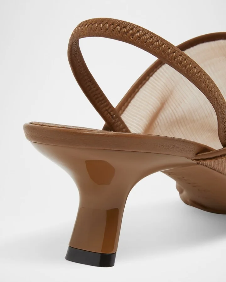Petal Mesh Slingback Pumps - Image 2