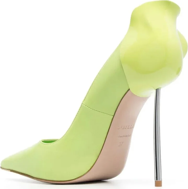 Petalo 100mm leather pumps - Image 3