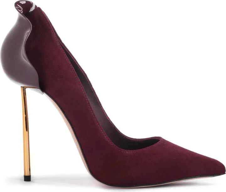 Petalo 120mm leather pumps
