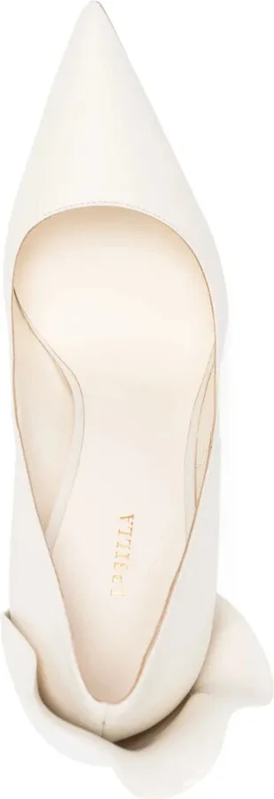 Petalo 12mm ruffled-detail leather pumps - Image 4