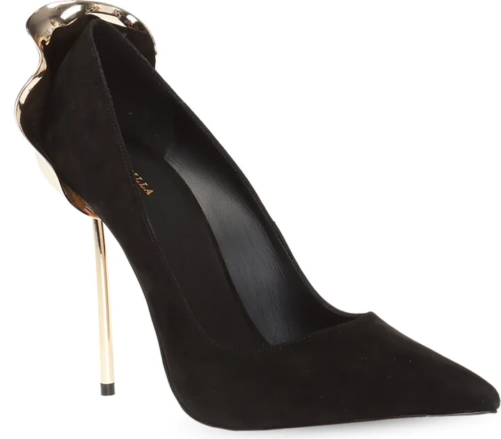 ‘Petalo’ Embellished Stiletto Pumps, , - Black - Image 2