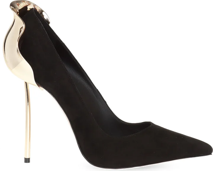 ‘Petalo’ Embellished Stiletto Pumps, , - Black
