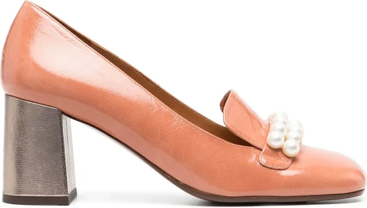 Petard 60mm pearl-detailing pumps