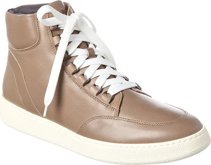 Pete Weatherproof Leather High-Top Sneaker