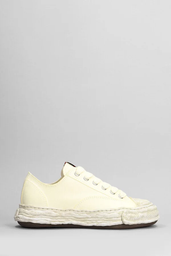 Peterson 23 Low Sneakers In Beige Cotton