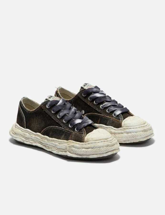 "PETERSON23" OG Sole Washed Denim Low-top Sneaker - Image 4