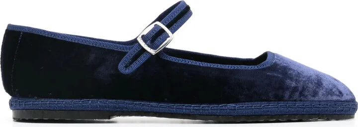 Petra velvet ballerina shoes