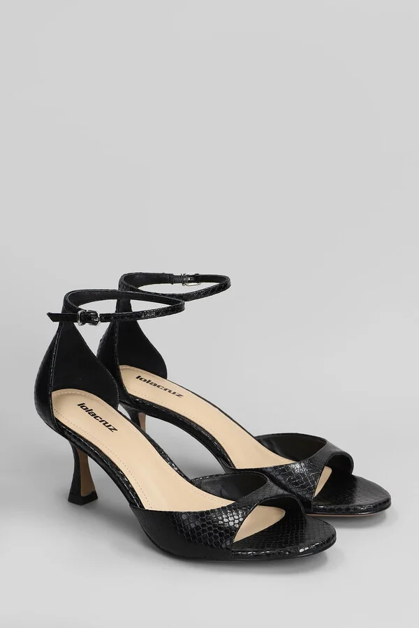 Petrina Sandals In Black Leather - Image 2
