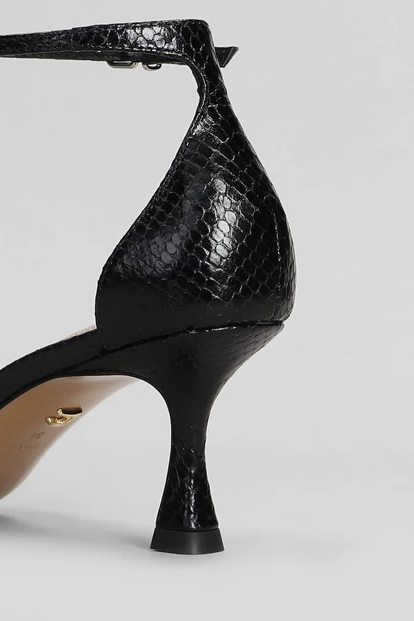Petrina Sandals In Black Leather - Image 5
