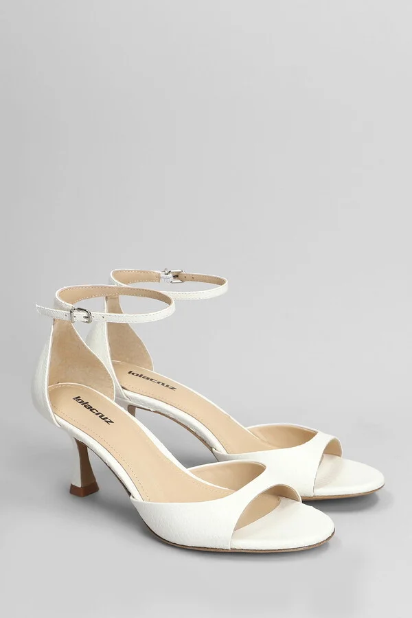 Petrina Sandals In White Leather - Image 2