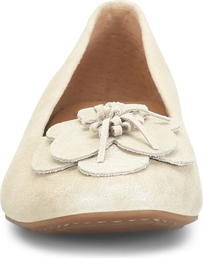 Petula Flower Embellished Flat - Image 10