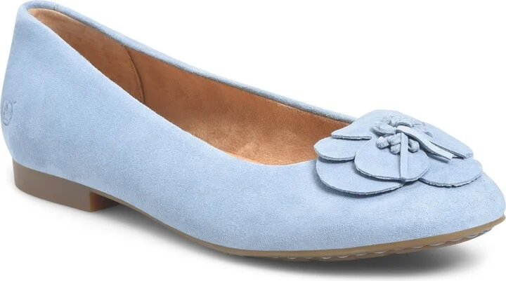 Petula Flower Embellished Flat