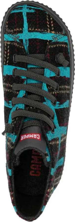 Peu checked high-top sneakers - Image 4