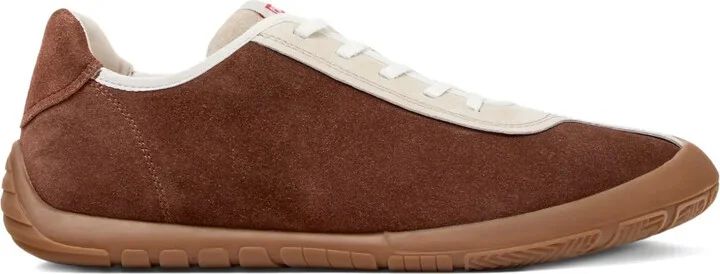 Peu Path suede-panel sneakers