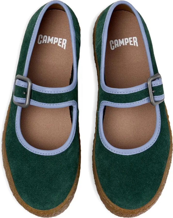 Peu Terreno buckle-strap suede ballet flats - Image 4
