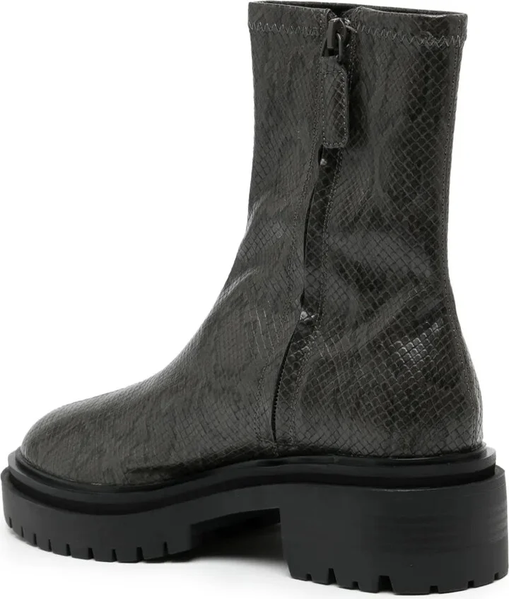 Peyton III 50mm snakeskin-effect boots - Image 3