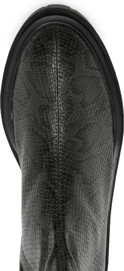 Peyton III 50mm snakeskin-effect boots - Image 4