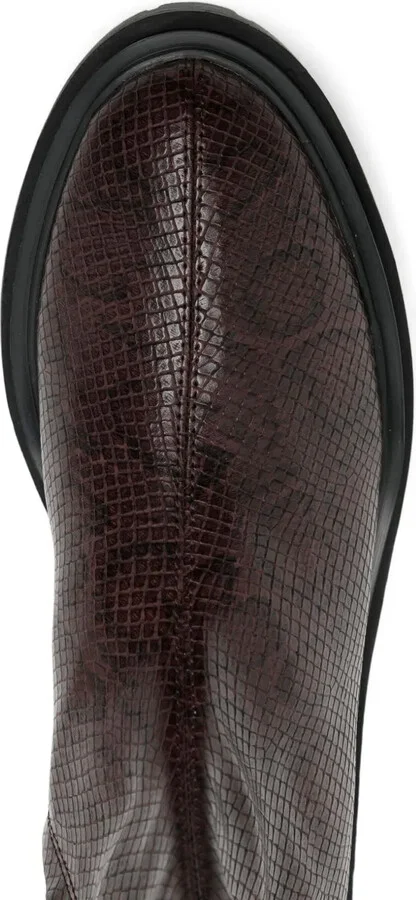 Peyton III 50mm snakeskin-effect boots - Image 4