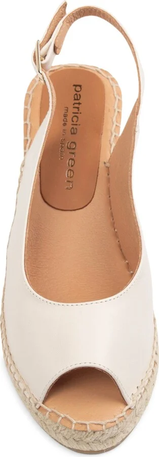 Peyton Slingback Espadrille Peep Toe Platform Wedge Sandal - Image 5