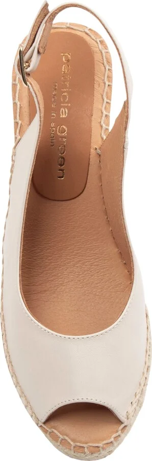 Peyton Slingback Espadrille Peep Toe Platform Wedge Sandal - Image 6