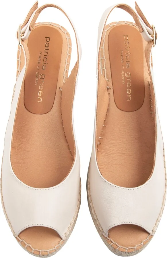 Peyton Slingback Espadrille Peep Toe Platform Wedge Sandal - Image 8
