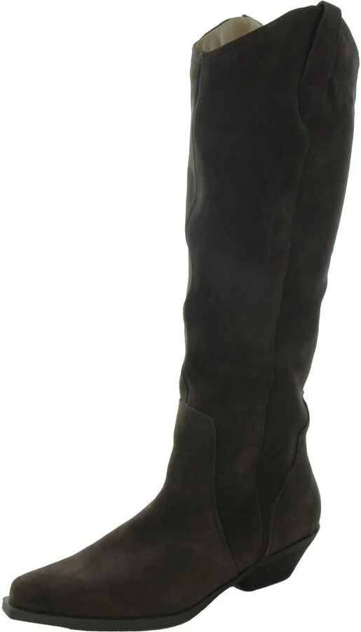 Phenix Womens Zipper Leather Knee-High Boots