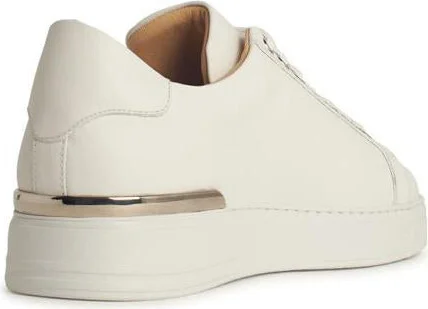 Philipp Plein 'Hexagon' White Leather Sneakers - Image 3