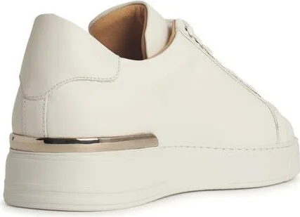 Philipp Plein 'Hexagon' White Leather Sneakers - Image 3