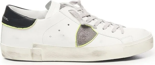 Philippe Model Distressed Lace-Up Sneakers