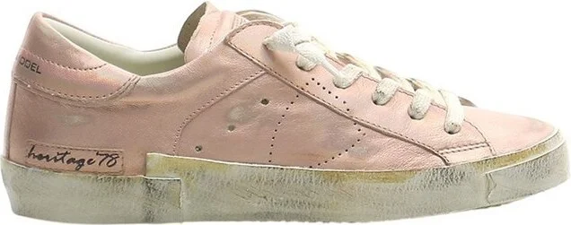 Philippe Model Glitter Detailed Lace-Up Sneakers