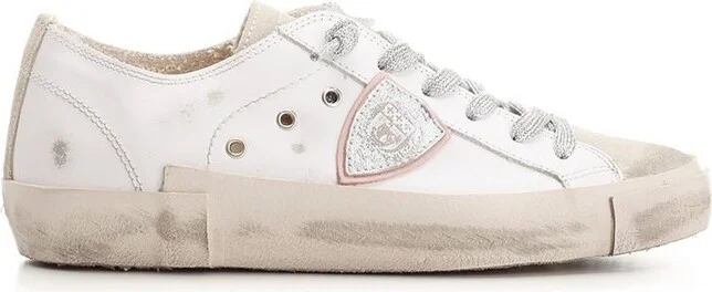 Philippe Model Logo Patch Lace-Up Sneakers