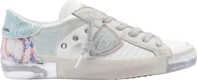 Philippe Model Logo Patch Lace-Up Sneakers