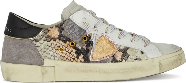 Philippe Model Logo Patch Low-Top Sneakers