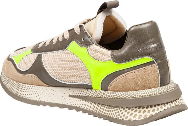 Philippe Model Mesh, Suede And Calfskin Sneaker - Image 3