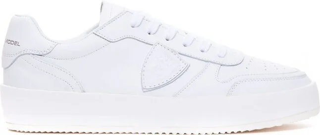 Philippe Model Nice Logo Patch Low-Top Sneakers