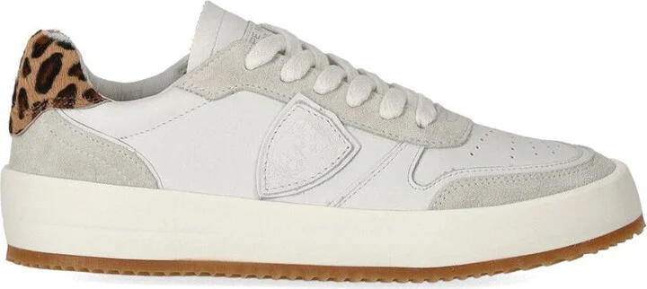 Philippe Model Nice Low Animalier White Sneaker