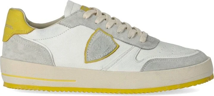 Philippe Model Nice White Yellow Sneaker