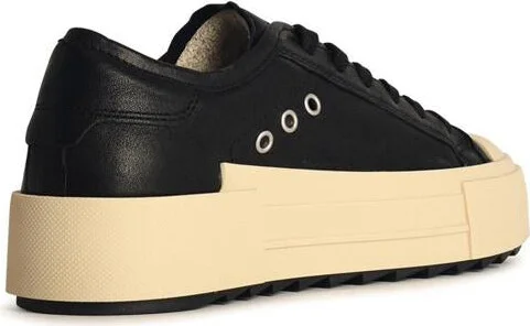 Philippe Model 'Paris' Black Leather Sneakers - Image 3