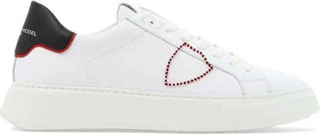 Philippe Model Paris Temple Broderie Lace-Up Sneakers