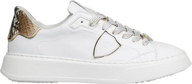 Philippe Model Paris Temple Veau Lace-Up Sneakers