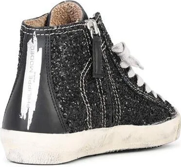 Philippe Model 'Prsx' Black Suede Blend Sneakers - Image 2