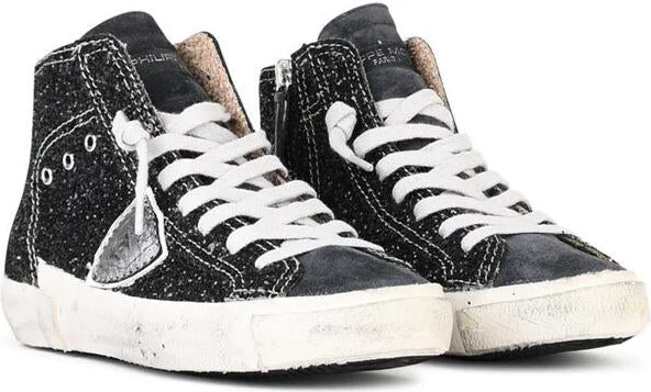 Philippe Model 'Prsx' Black Suede Blend Sneakers - Image 3