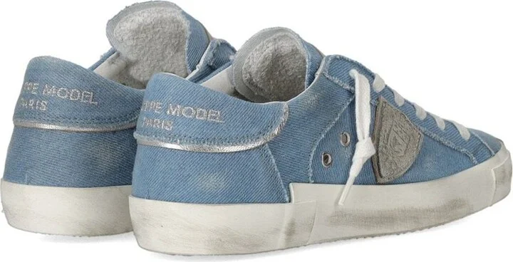 Philippe Model Prsx Low Denim Bluette Sneaker - Image 4