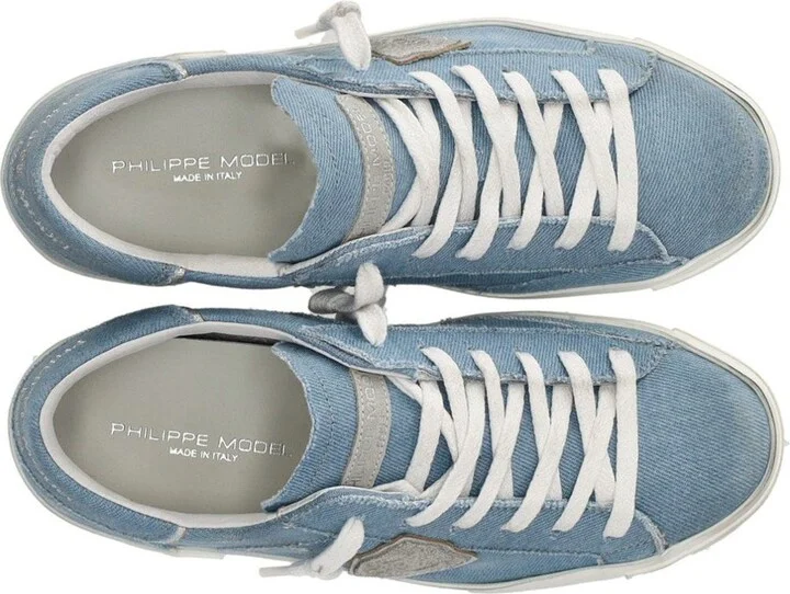 Philippe Model Prsx Low Denim Bluette Sneaker - Image 5