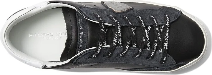 Philippe Model PRSX Low Sneaker Women's Shoes Foxy Lamine'/Noir Argent : EU 38 (US Women's 7) M, Leather - Image 2