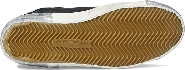 Philippe Model PRSX Low Sneaker Women's Shoes Foxy Lamine'/Noir Argent : EU 38 (US Women's 7) M, Leather - Image 3