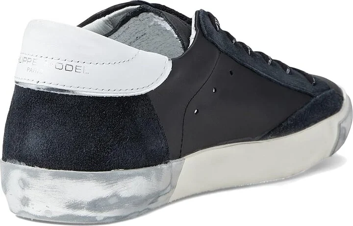 Philippe Model PRSX Low Sneaker Women's Shoes Foxy Lamine'/Noir Argent : EU 38 (US Women's 7) M, Leather - Image 4